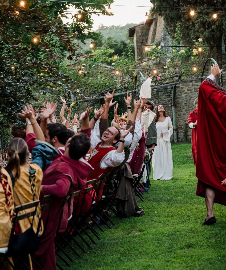 medieval party in tuscany